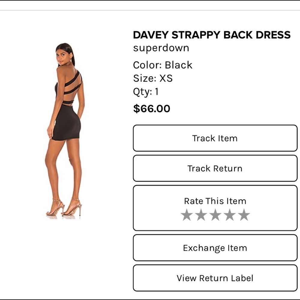 Superdown davey strappy back dress